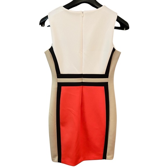 Calvin Klein Red and White Midi Dress - Picture 7 of 11